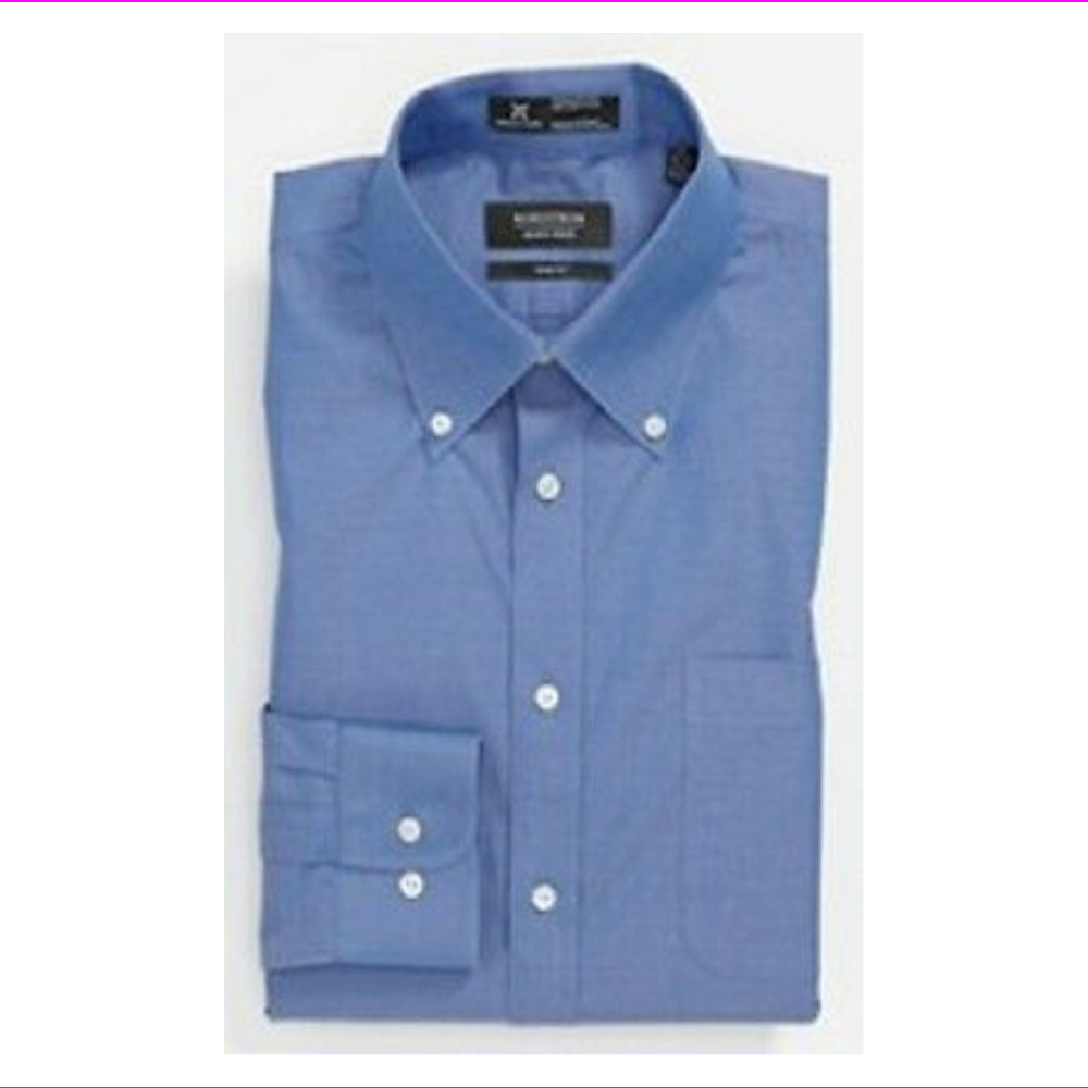 Club Room Royal Pinpoint Dress Shirt Royal 15.5 34/35