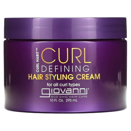 Giovanni Curl Habit, Curl Defining Hair Styling Cream, For All Curl Types, 10 fl oz (295 ml)
