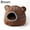 Brown, variant on Winter Deep Sleep Comfort Cat Bed Cute Bear Head Shape Nest Pets Tent Cozy Cave for Cats House Soft And Self Warming Kitten Beds