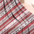 thumbnail image 3 of Red Christmas Folk Pattern Blanket,Comfortable Soft Lamb Wool Throw Blanket,All Season,Warm Lightweight Blankets for Sofa Bed Couch Living Room Chair,50"x60", 3 of 4
