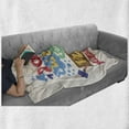 thumbnail image 6 of Saying Soft Flannel Fleece Blanket, Graphic Image Print Vintage Hipster Style Typography Do not Wish for It Work for It, Cozy Plush for Indoor and Outdoor Use, 70" x 90", Multicolor, by Ambesonne, 6 of 6