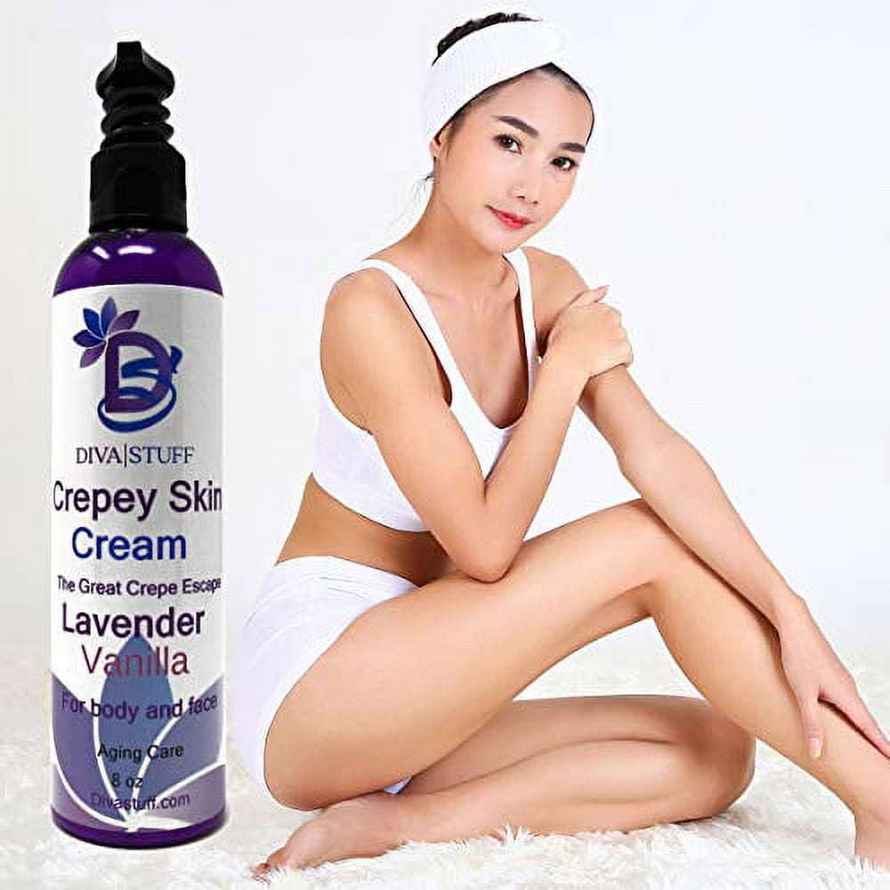 Crepey Skin Body & Face Cream for Dry Skin by Diva Stuff