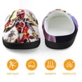 thumbnail image 5 of Kids Power Rangers Slippers Boys Girls Non-Slip Fuzzy House Slippers Warm Soft Plush Winter House Shoes Slip-On Shoes, 5 of 7