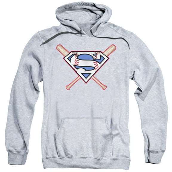 Superman - Crossed Bats - Pull-Over Hoodie - Large