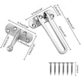 thumbnail image 6 of Door Lock Latch for Home & Hotel Security,Brushed Finish SUS-304 Stainless Steel Door Chain Lock,U-Swing Locks Front Door Locks for Kids, 6 of 7