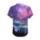 thumbnail image 3 of Fiudx Ofertas de La Semana Camiseta de Manga Corta con Cuello En V Astral y Estampado de Galaxia Informal a La Moda para Mujer, 3 of 5