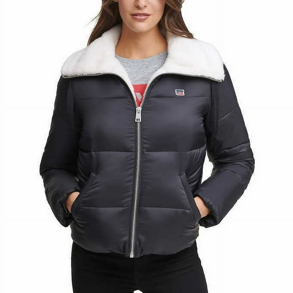 Levi's Ladies' Puffer Jacket (NAVY, XL)