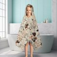 thumbnail image 6 of I Love My Dogs Art Hooded Bath Towel，50"x30" for Ages 3 To 12 Kids, Quick Dry Lightweight Soft Microfiber Hood Beach Towel Cover Up for Kids, 6 of 7