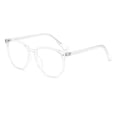 thumbnail image 1 of Gafas de sol poligonales lisas con lentes planas anti luz azul, gafas de montura grande, gafas de estilo versátil, 1 of 5