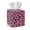 Pink Leopard, variant on FKELYI Tissue Box Cover PU Leather Retro Art Plaid Print Squared Tissue Holder Organizer for Home Office Bathroom Decor, Snap Button Design