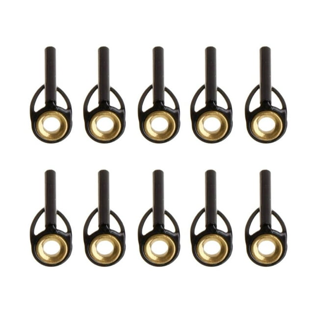 10 piezas de Guías de varillas resistentes DYNWAVEMX Kit de reparación de poste de ojos de cerámica 1.5mm