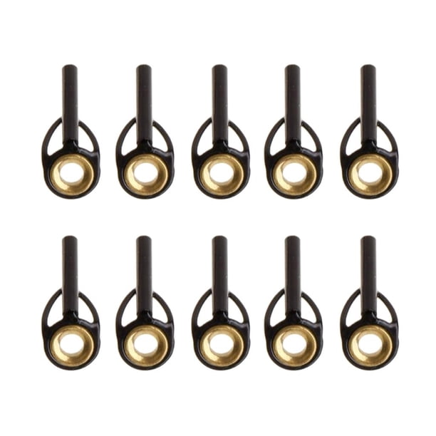 10 piezas de Guías de varillas resistentes DYNWAVEMX Kit de reparación de poste de ojos de cerámica 1.5mm