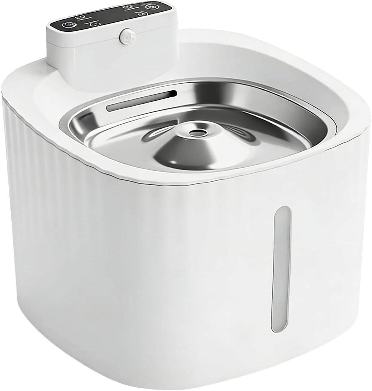 Sensor Activated Pet Water Fountain, Auto Circulation, LED Light, Quiet, for Cats Dogs