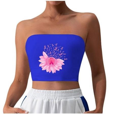 XFYSSS Fashion Women s Printed Bra Strapless Yoga Exercise Chest Wrap Vest Bra Versatile Tube Tops Women Polyester Bra