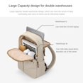 thumbnail image 4 of Backpack Women's Backpack Korean Version Fashion Versatile Simple Commuter Travel Computer Backpack backpack 15 inch modern gray, 4 of 6