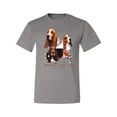 thumbnail image 2 of If It's Not a Bassett Hound Its Just a Dog Gift | Mens Dog Lover Graphic T-Shirt, Heather Grey, Large, 2 of 3