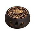 thumbnail image 3 of AMLESO Ceramic Teapot Warmer Coffee Warmer Base with Tealight Tray Warming Heating Base Metal Warmer Plate A, 3 of 8