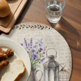 thumbnail image 3 of Vintage Flowers Round 13 Inch Placemats Set of 4, Birds Retro Art Elegant Farmhouse HeatResistant Non Slip Place Mats for Dining Table, Wipeable Braided Kitchen Table Mats for Housewarming, 3 of 9