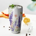 thumbnail image 3 of 30oz Butterfly and Flower Tumblers Stainless Steel Tumbler with Lid and Straw,Vacuum Insulated Double Wall Travel Tumbler Cups Mug with Cleaning Brush for Coffee,Tea, 3 of 7