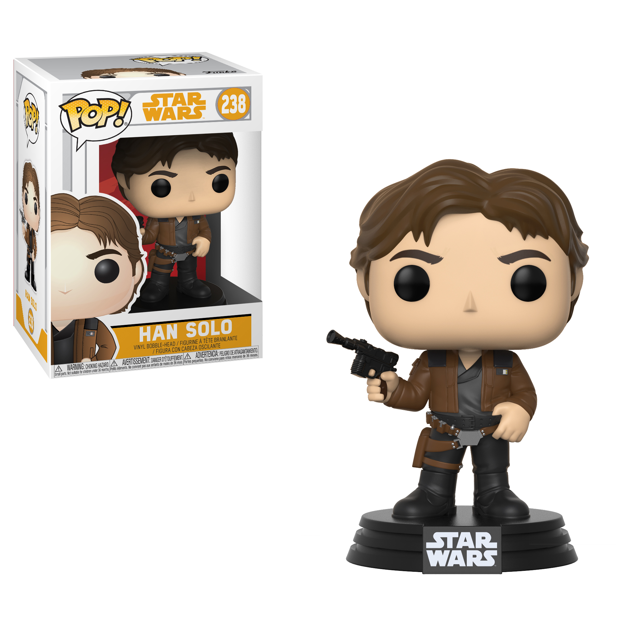 Funko POP! Star Wars Solo, A Star Wars Story Collectors Set - Han Solo, Chewie w/ Goggles, Lando Main Outfit & L3-37 - image 2 of 5