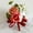 Red -Boutonniere, variant on 2PCS Bridesmaid Wrist Corsage Bracelet Wristlet Band Bridal Rose Corsage Girl Women Hand Flowers Boutonnieres for Wedding Prom Party Decorations