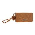 thumbnail image 3 of Unique Bargains 1 Pc Coin Purse Wallet Portable W-Shaped Corrugated Plush Ball Zipper Coin Purse Pouch Brown, 3 of 5