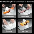 thumbnail image 6 of Megecy Titanium Cutting Board - 3 pack Double Sided Titanium Cutting Mat for Kitchen-F, 6 of 7