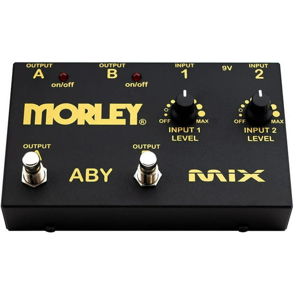Morley Gold Series ABY MIX Pédale de Mixage/commutateur à 2 Boutons