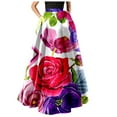 thumbnail image 1 of Birdeem Jupes pour Femmes Mode Imprimée Décontractée Taille Haute Fête Vacances Plage Jupe, 1 of 1