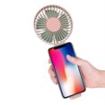 thumbnail image 4 of Yeacher Portable Handheld Fan Phone Stand Rechargeable Mini Desktop Fan 3-Speed Adjustable Cooling Fan, 4 of 8