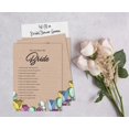 thumbnail image 4 of Inkdotpot 50-PackRustic Kraft FloralWho Know The Bride Best How Well Do You Know The Bride Bridal Shower Bachelorette PartyGameActivityCards, 4 of 7