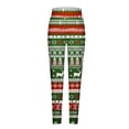thumbnail image 5 of Christmas Leggings for Women Elastic High Waist Festive Print Tight Pants Workout Yoga Pants Holiday Leggings, 5 of 5