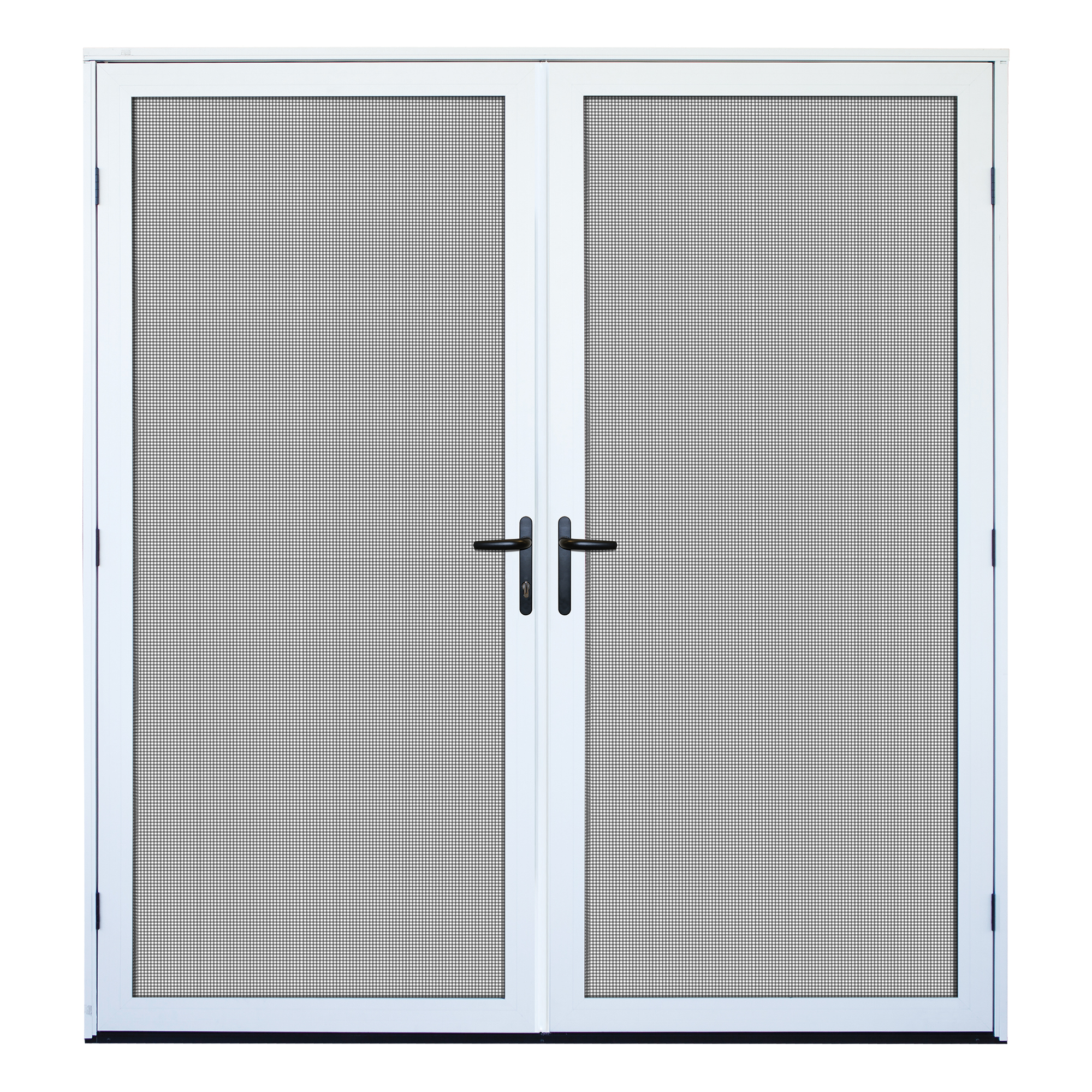 72 in. x 80 in. White Surface Mount Ultimate Security Screen Door with
