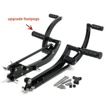 12" Forward Controls Foot Pegs Footpegs for Harley Davidson Street 500 750 XG500 XG750 2016-2020 Street Rod XG750A 2017-2020 2018 2019 CNC Billet Aluminum Anodized Black