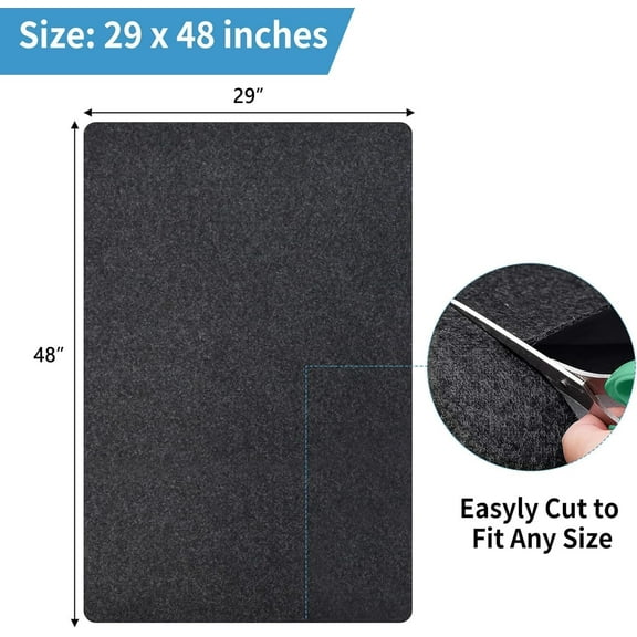 Absorbent Waterproof Dog Crate Mat Liner, Non-Slip Floor Protector for Kennel Training - 48" x 29" (1 Pack)