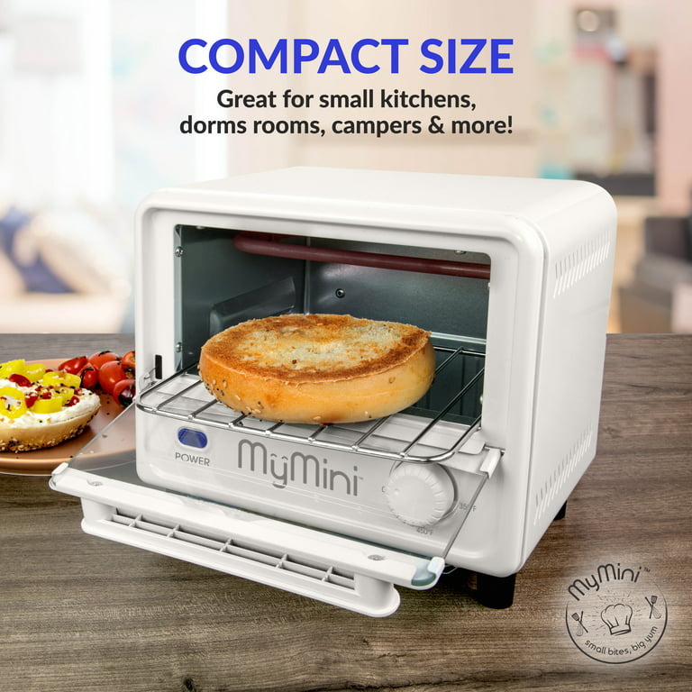 DASH Mini Toaster Oven Cooker for Bread Bagels Cookies Pizza Paninis & More