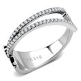 thumbnail image 1 of Alamode DA310-7 Femmes Pas Placage Anneau en Acier Inoxydable avec AAA Grade CZ en Clair - Taille 7, 1 of 1