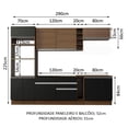thumbnail image 3 of Cocina Integral Completa Modular Madesa Vicenza 290cm MN 07, 3 of 5