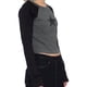 thumbnail image 2 of Camiseta de manga larga para mujer Sunloudy, camiseta de retazos de colores con patrón de estrella de diamantes de imitación, camisetas informales de estilo callejero Sunloudy moda, 2 of 8
