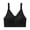 Black, variant on Women's Front Zipper Sports Bra Adjustable Straps Wireless Medium Support Seamless Workout Yoga Bra for Gym Fitness Daily Wear