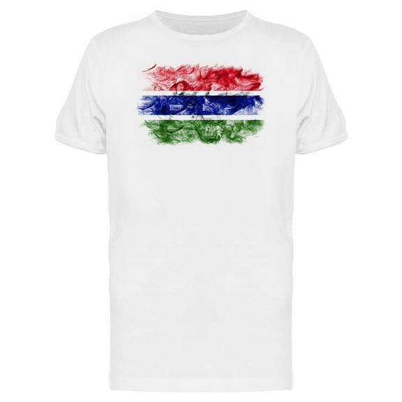 Gambia Smoky Flag T-Shirt Men -Image by Shutterstock, Male 3X-Large