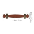 thumbnail image 4 of Black Wallet Cupboard 2 PCS Workroom Handle Trunk Leather Furniture Drawer Pulls, 4 of 6