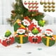 thumbnail image 1 of Cajas de regalo de Navidad Recipientes plegables de papel multicolor para caramelos | Envases huegos visibles para tratamiento de ventanas | Detalle para la fiesta de Navidad | Pack de 10 | 12x9x4cm, 1 of 6