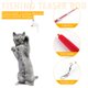thumbnail image 1 of Cat Teaser Wands, caña de pescar retráctil varita Cat Teaser Rod Toy (rojo), 1 of 9