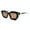 Black Frame Tea, variant on Retro Sunglasses for Women and Men Small Frame AC Lens Sun Visor Protection Literary Box Sunglasses Personalized Eyewear