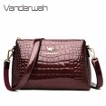 thumbnail image 2 of Bolso de mujer con partición de 3 capas, bolsos de lujo de cuero suave, bolsos de mujer, bolsos de mano cruzados de diseñador para mujer, bolsos de mano para mujer, 2 of 5