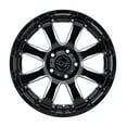 thumbnail image 3 of Black Rhino Sierra 22X10 5X139.7 -12Et 122.4Cb Gloss Black W/ Milled Spokes Wheel, 3 of 3