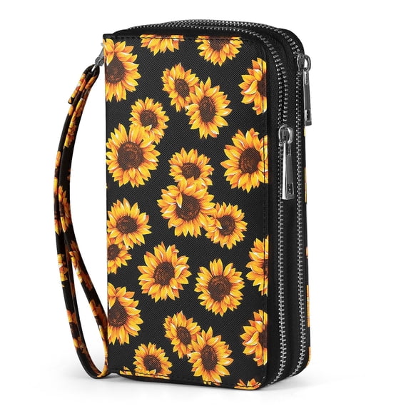 Duryarhall Large Travel Clutch Purse RFID Blocking Cellphone Wristlet Wallet For Women