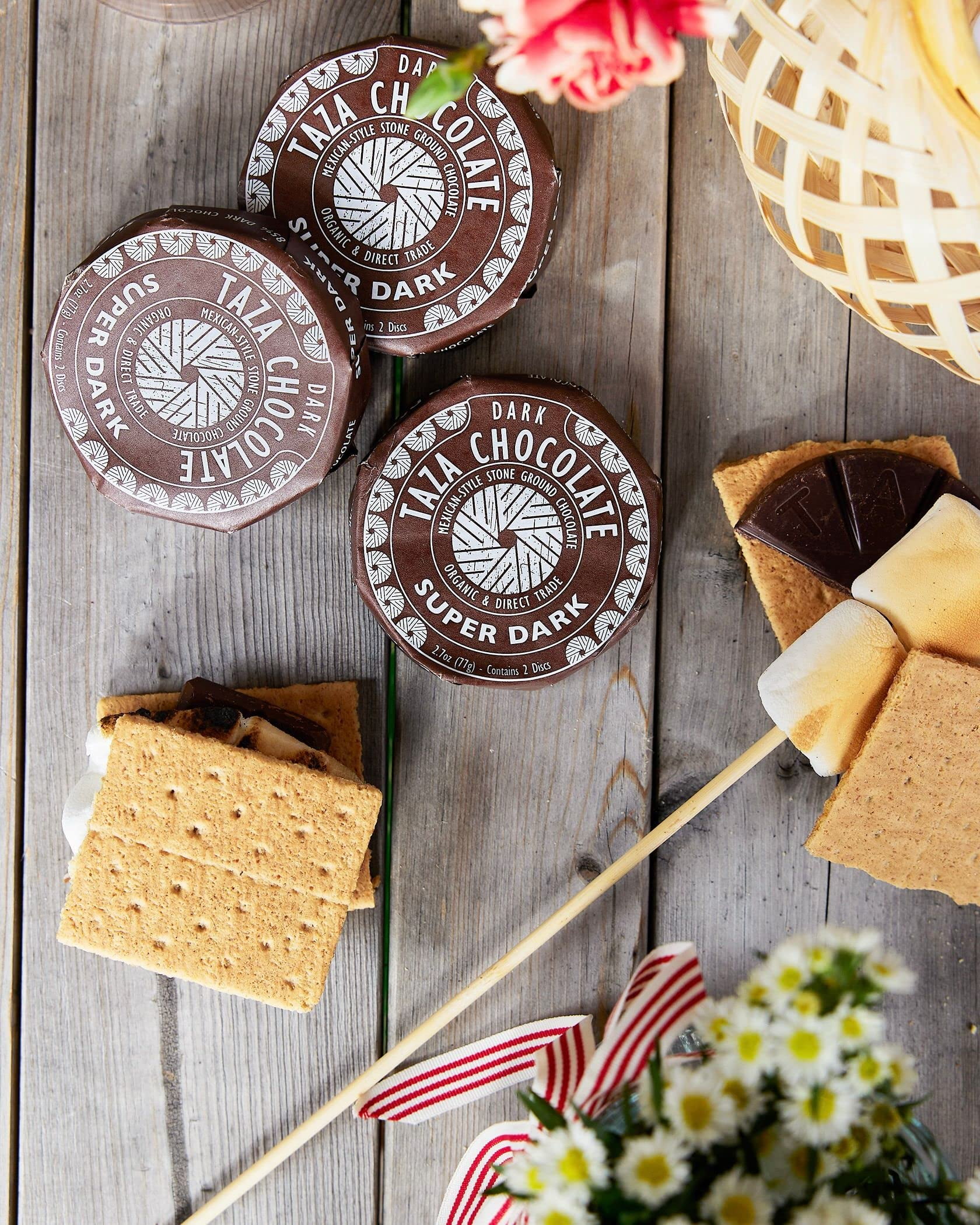 Taza Chocolate Organic Mexicano Disc 50% Dark Chocolate, Cinnamon