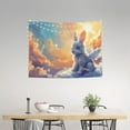 thumbnail image 2 of Hirioo Sunshine Colorful Cloud Rabbit Print Tapestry Lightweight Fabric for Bedroom Aesthetic Home Wall Dorm Décor Living Room Decor 29x37 Inch, 2 of 8